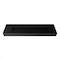 Castello Usa Pyramid 72 in Solid Surface Wall-Mounted Bathroom Sink in Black with No Faucet Hole CB-GM-2053-72-B-NH - alternate 1
